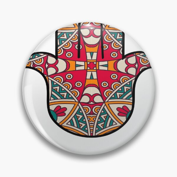 Item preview, Hamsa Hand, Hamesh, Hand of Miriam in pretty Mandala Pattern designed and sold by Colorgangster.