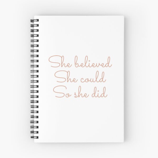 Item preview, She Believed She Could So She Did in Rose Gold designed and sold by pinkfantasy.