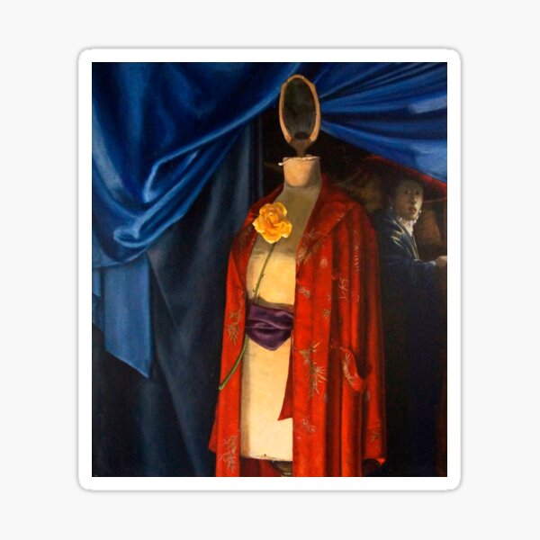 Item preview, Red Gown on Mannequin  by Adelaide Artist Avril Thomas designed and sold by AvrilThomasart.