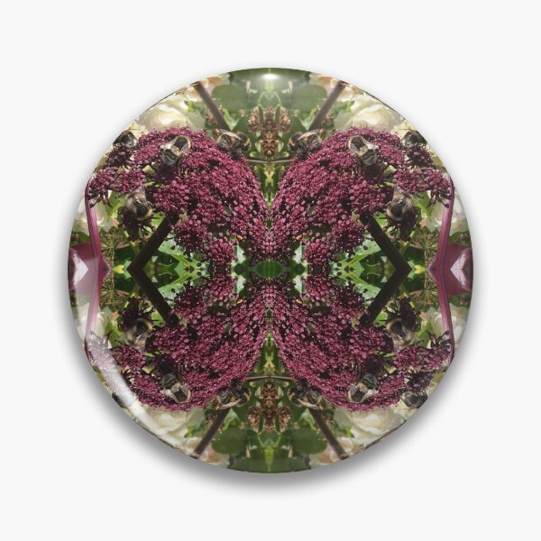 Item preview, Bee Love - A Bevy of Bee Bros on the Burgundy Blooms, Gathering Nectar designed and sold by RoseAromas.