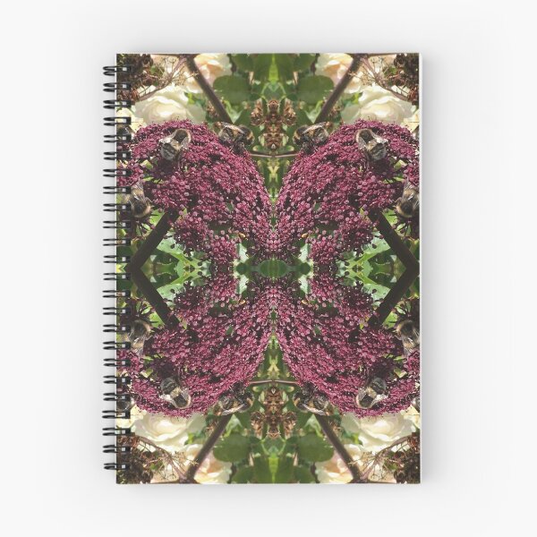 Item preview, Bee Love - A Bevy of Bee Bros on the Burgundy Blooms, Gathering Nectar designed and sold by RoseAromas.