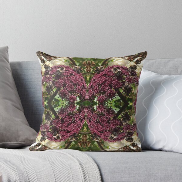 Item preview, Bee Love - A Bevy of Bee Bros on the Burgundy Blooms, Gathering Nectar designed and sold by RoseAromas.