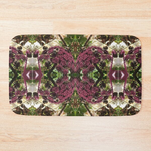 Item preview, Bee Love - A Bevy of Bee Bros on the Burgundy Blooms, Gathering Nectar designed and sold by RoseAromas.