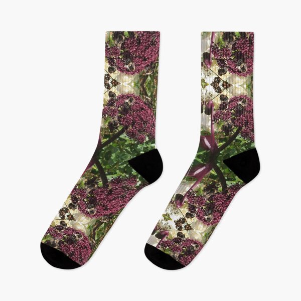 Item preview, Bee Love - A Bevy of Bee Bros on the Burgundy Blooms, Gathering Nectar designed and sold by RoseAromas.
