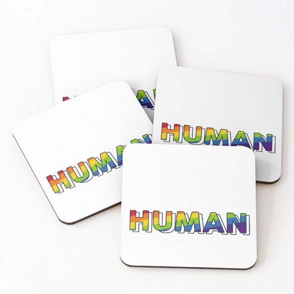Item preview, HUMAN LGBT Flag Gay Pride Month Transgender Rainbow Lesbian T-Shirt designed and sold by TheFlipRepublic.