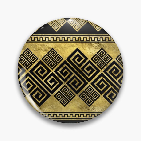 Item preview, Greek Meander - Greek Key Black and gold  designed and sold by k9printart.