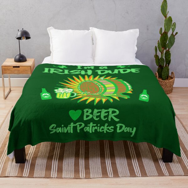 Item preview, funny saying I'm an Irish dude and love beer! Saint Patty's Day designed and sold by vibeno1.