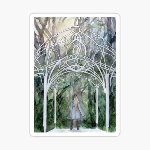 Elven Forest Pavillion Sticker