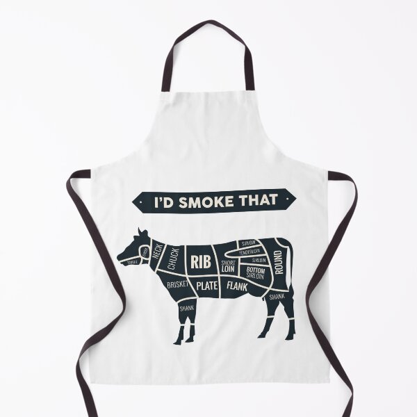 Item preview, I'd Smoke That Cow BBQ T-Shirt for Grillmasters Fathers designed and sold by TheFlipRepublic.