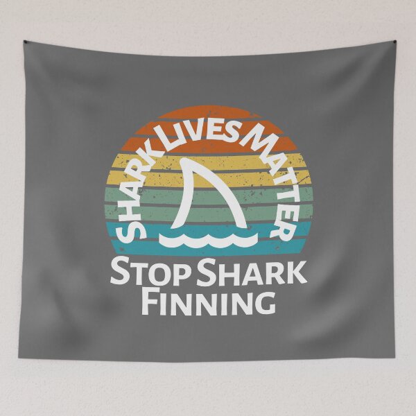 Item preview, Shark Lives Matter Stop Shark Finning designed and sold by StudioAquaLumos.