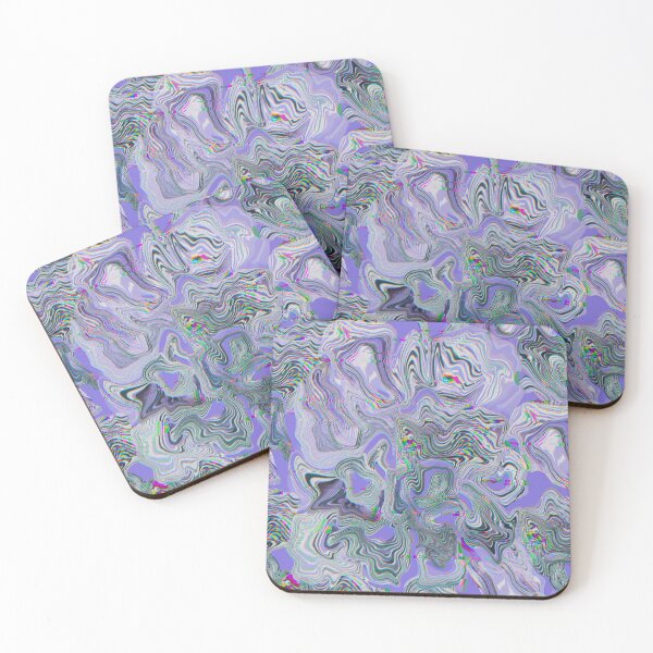 Item preview, Glitch marble pattern neon purple designed and sold by ANAKOTO.