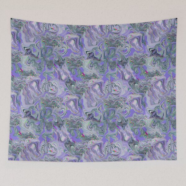 Item preview, Glitch marble pattern neon purple designed and sold by ANAKOTO.