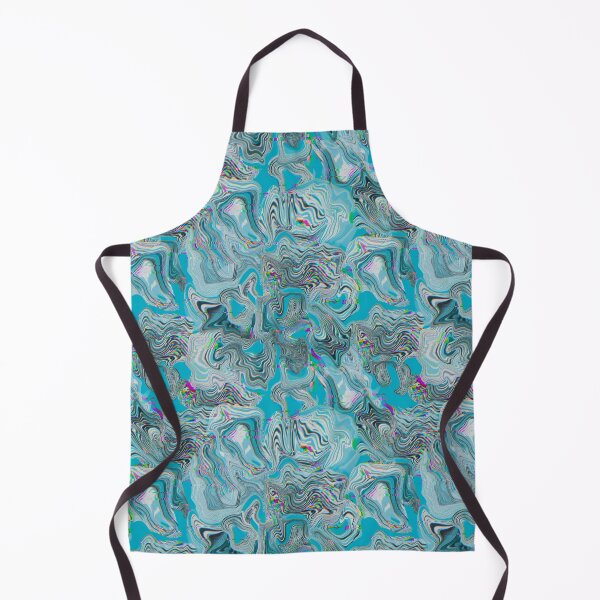 Item preview, Copy of Glitch marble pattern neon blue designed and sold by ANAKOTO.