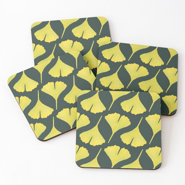 Item preview, Green Ginkgo Leaf Pattern designed and sold by Boriana Giormova.