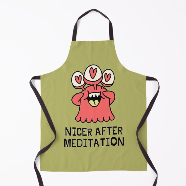 Item preview, Funny Meditation Monster (Green) designed and sold by iamwowie.