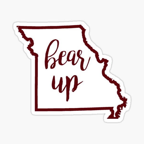 Bear Up Missouri State Sticker
