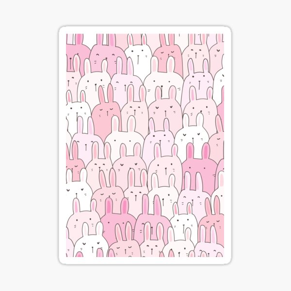 Poster, poster, drawing | rabbit Sticker