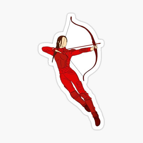 Katniss Everdeen from the Hunger Games Mockingjay Sticker