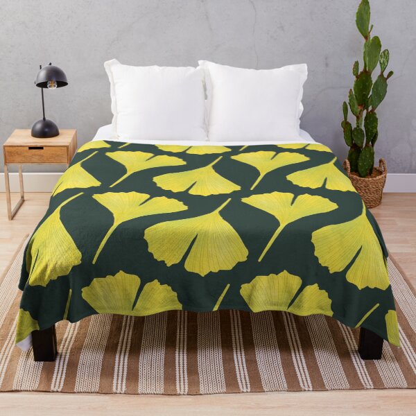 Item preview, Green Ginkgo Leaf Pattern designed and sold by Boriana Giormova.