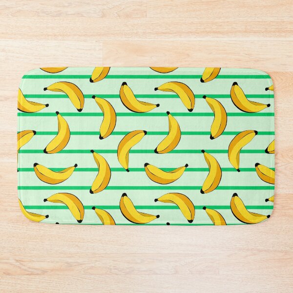 Item preview, Bananas Pale Green with Green Lines Summer Fruits Design designed and sold by SemDesigns1.