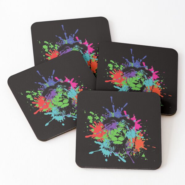 Item preview, Lion - colourful paint splatter. designed and sold by shane62.