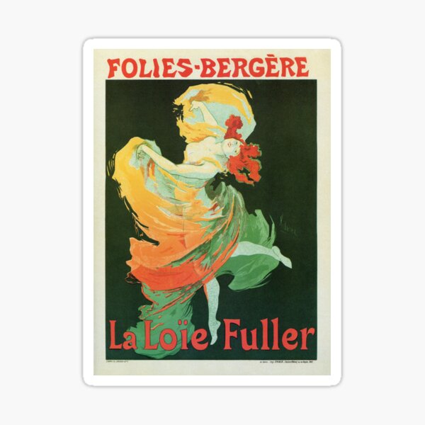 Item preview, Art nouveau ballet dance La Loie Fuller by Cheret designed and sold by aapshop.