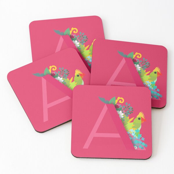 Item preview, Tropical alphabet A designed and sold by TheBWGalerie.