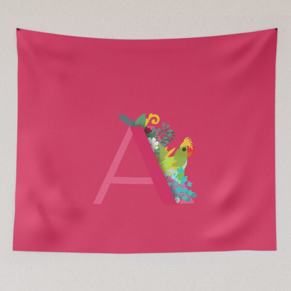 Item preview, Tropical alphabet A designed and sold by TheBWGalerie.