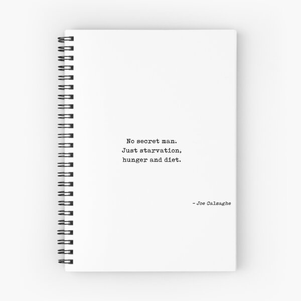 Item preview, No Secret Man Just Starvation Hunger And Diet Quote by Joe Calzaghe designed and sold by GraphixDisplate.