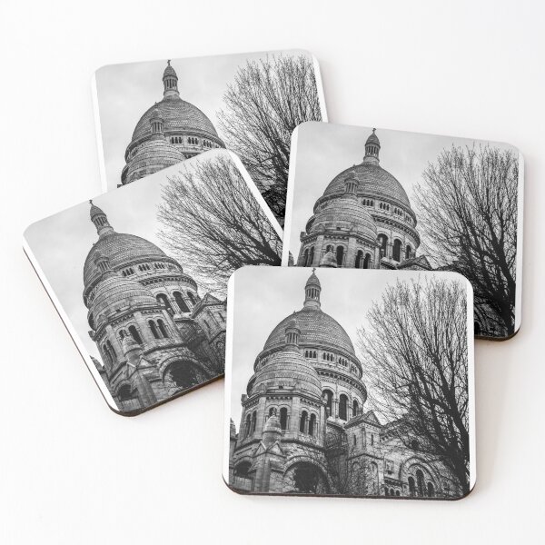 Aperçu de l'œuvre Paris sakre ker basilique église noir et blanc photo noir et blanc Basilique du Sacré-Cœur créée et vendue par Nina Lybimova.