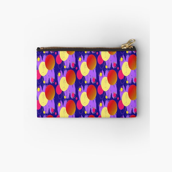 Item preview, Abstract Faces Colorful Circles abstract art design, linear design, nr 4,  Pscychedelic Arte Abstraco designed and sold by Adri Barnard.