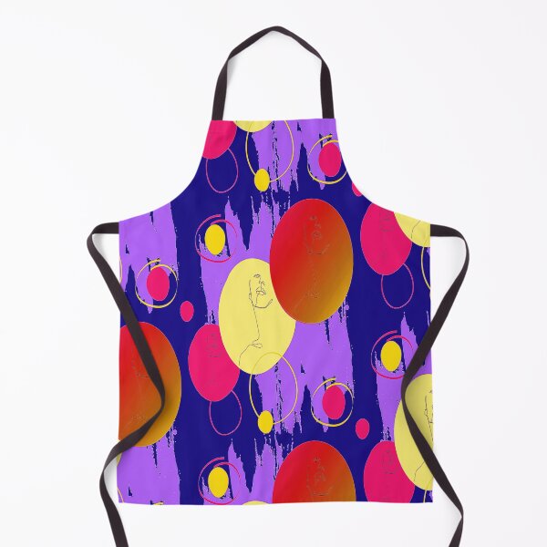 Item preview, Abstract Faces Colorful Circles abstract art design, linear design, nr 4,  Pscychedelic Arte Abstraco designed and sold by Adri Barnard.