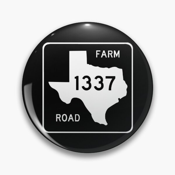 Item preview, HackSwag Texas "FM 1337" Farm Road Sign designed and sold by HackSwag.