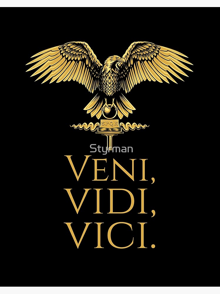 VENI VIDI VICI ROMAN EMPIRE | Art Board Print