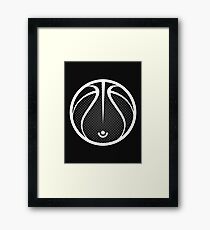 Vector Basketball Halftone Framed Print