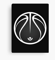 Vector Basketball Halftone Canvas Print