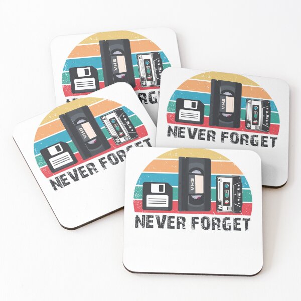 Item preview, Never forget cassette floppy disk video cassette retro designed and sold by blikonie.