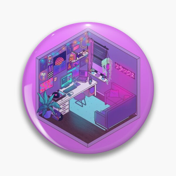 Item preview, Vapor Wave Isometric Room designed and sold by Cool Cat With Hat  Art.