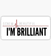 Schraube schön, ich bin brillant Sticker