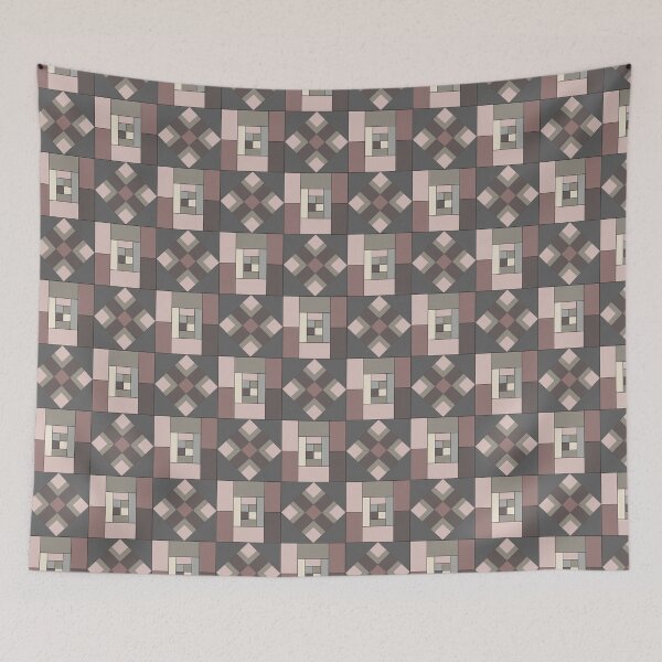 Item preview, Pink and Grey Geometric Design designed and sold by shadowbright.