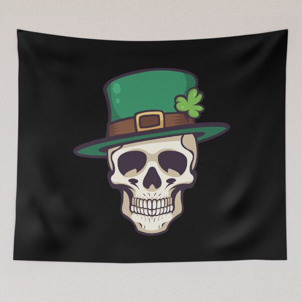 Item preview, St Patricks Day Skull designed and sold by Luxara1.