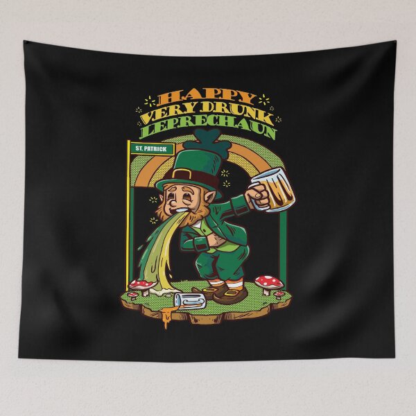 Item preview, St Patricks day happy very drunk leprechaun designed and sold by Luxara1.