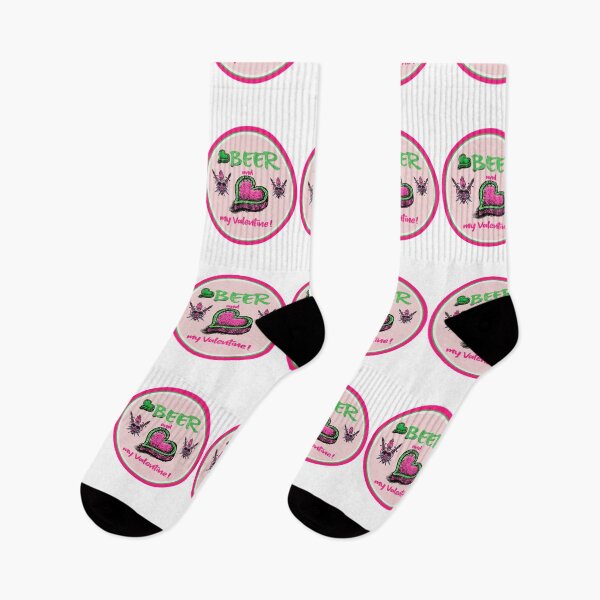 Item preview, I love beer and my Valentine in green, pink and pink designed and sold by vibeno1.