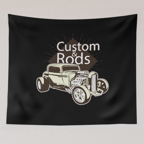 Item preview, Rockabilly Retro Hot Rod Art Classic Car Old School designed and sold by Luxara1.