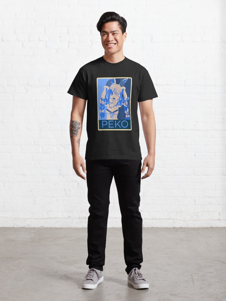 "Hololive Usada Pekora PEKO Posterized" T-shirt by UDTee | Redbubble