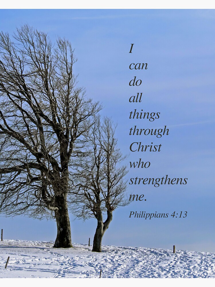 Philippians 4:13 Sticker