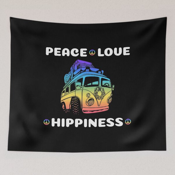 Item preview, Peace Love Hippiness Gender Equality Freedom Pride Month Car Travel Ride LGBTQ Community Lesbian Rainbow Bisexual designed and sold by shirti.