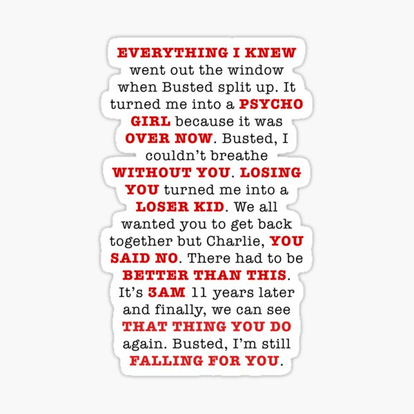 An Ode to Busted Sticker