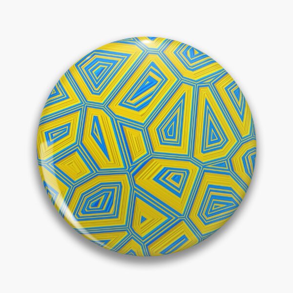 Item preview, Yellow Blue Geometric Abstract Art Pattern designed and sold by bradm50.