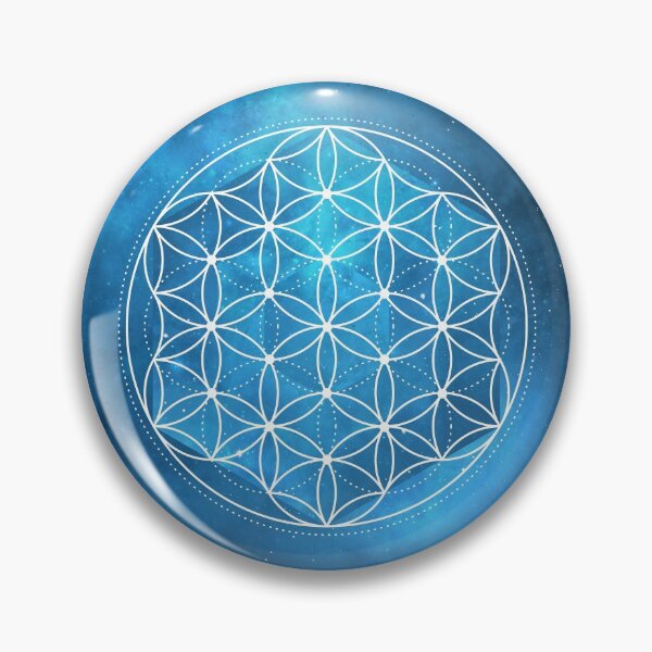 Item preview, Flower of Life - Scared Geometry Blue - Galaxy Portal designed and sold by solrevolver.
